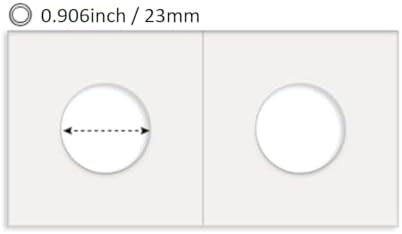 Boen 23mm Coin Flips 1000 Pcs 2x2 Cardboard Holders for Nickel - Image 2