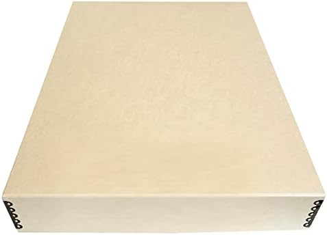 Golden State Art, Archival Drop Front Storage Box, Tan-17.75x22.75x3 Inch by GoldenStateArt