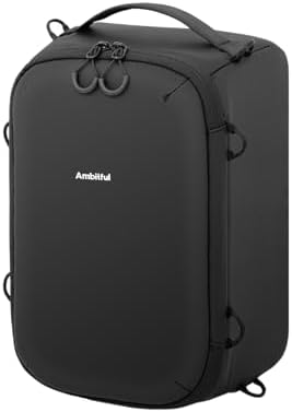 AMBITFUL Medium Camera Cube Insert for Backpack, Waterproof Padded Camera Insert with Dividers, Quick Access for Travel Photography Gear Organizer (8.5L) by Ambitful
