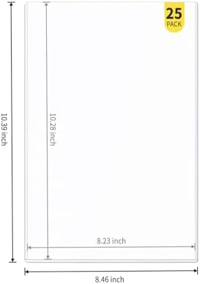 25-Pack 8 x 10 Inch Premium Toploaders - Crystal Clear Plastic Holders, Sheet Protectors for Autograph Pictures, Art - Image 2