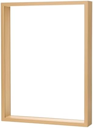 M METERXITY 1-Pack Dried Flower Frame, 12 x 16 Inch Double Acrylic Wooden Dried Flower Photo Floating Frame for Tabletop/DIY/Handicrafts [Wood Color] - Image 7