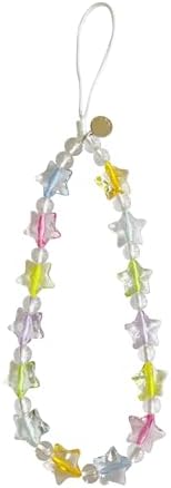 Drawwind Phone Charm Beaded Wristlet Strap Universal Cell Phone Lanyard Cute Bracelet Wrist Strap Beaded Chain String Handmade Accessories for Case Camera Bags (Dream Star) by Drawwind