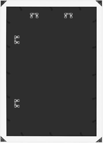 Americanflat 20x30 Poster Frame - White Engineered Wood with Polished Plexiglass - Wide Picture Frame for Vertical or Horizontal Wall Display - Epic Collection - White - Image 4