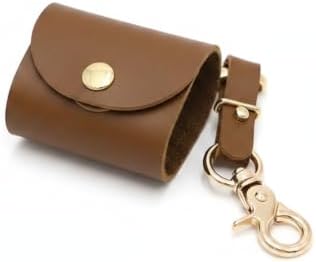 Compact PU Leather Film Roll Case for 35mm & 120 Format - Portable Storage Pouch with Keychain Loop by Unknown