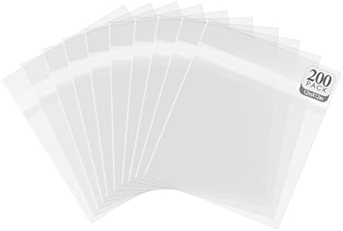 Golden State Art 12.75" x 12.75" Clear Record Outer Sleeves,200 Pack by GoldenStateArt