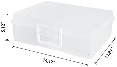 4" x 6" Photo Storage Case with Handle, 16 Inner Photo Organizer Keeper, Extra Large Storage Picture Boxes, Seed Storage, Transparent Craft Keeper (16 Pack Inner Box) - Image 3