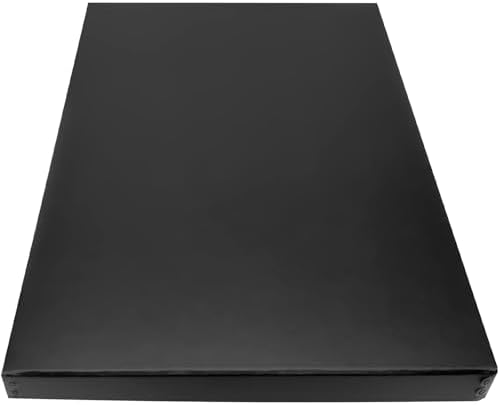 Lineco Museum Archival Storage Box, Drop Front, 13.75x19.75x1.5 in, Black by Lineco