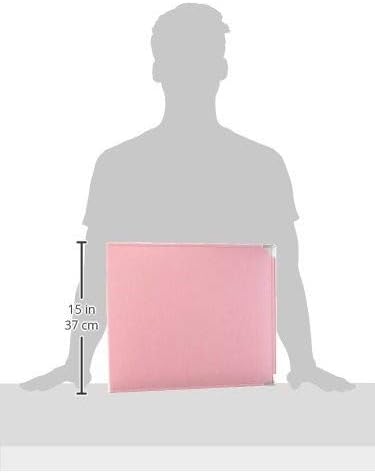 We R Memory Keepers 12x12 Photo Album - Faux Leather with 5 Page Protectors and Spine Label - Snag-Free D-Ring Scrapbooking Memory Album, Acid-Free, Pretty Pink - Image 4