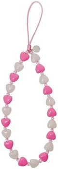 Drawwind Phone Charm Strap Cute Wrist Straps Cell Phone Charm String Y2K Aesthetic Lanyard Wristlet Chain for Case Camera AirPods Bags Keychains (Pink Hearts) by Drawwind