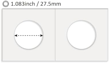 Boen 27.5mm Coin Flips 300Pcs 2x2 Cardboard Holders for Small Dollar - Image 2