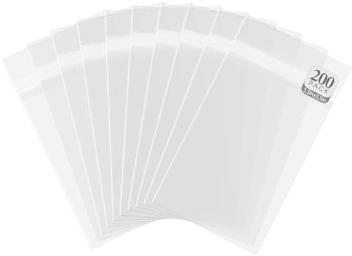 Golden State Art 3"x 5" Acid-Free Crystal Clear Storage Sleeves,200 Pack by GoldenStateArt