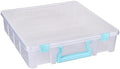 ArtBin Super Satchel 1-Compartment Craft Storage Box, Clear by ArtBin