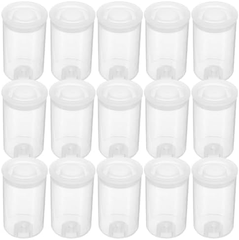30 Piece Roll Film Container with Caps PET for Fishing Lure Storage by HONMEET