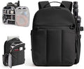 BAGSMART Small Camera Backpack for Women with Laptop Compartment, Black by BAGSMART