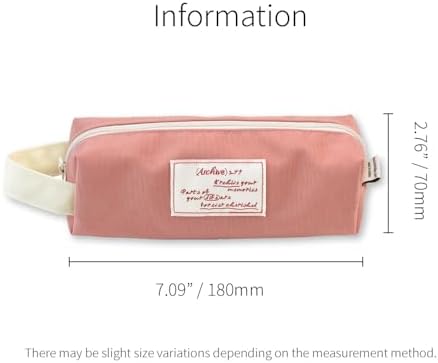 Monolike Archive 247 Block Pencil Case, Indie pink - Pen Pouch, Portable Pencil Bag, Office Pouch case - Image 2