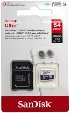 SanDisk SDSDQUA-064G-A11 Professional Ultra 64GB MicroSDXC card is custom formatted for high speed, lossless recording! Includes Standard SD Adapter. (UHS-1 Class 10 Certified 30MB/sec) for GoPro HERO4 Black by Unknown