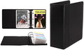 2Fold Binder for Holding Broadway Play Program and Theater Programs with 30 Custom Sheet Protectors - PU Leather - Fits Programs from Mid 1980s to Modern (Black Plain) by 2Fold