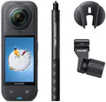 Insta360 X5 Ski Bundle - Waterproof 8K 360 Camera, Invisible Selfie Stick Effect, Leading Low Light, Rugged & Replaceable Lens, 3-Hour Battery, Clear Audio, Stabilization by Unknown