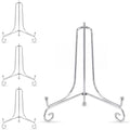 Artliving Plate Stands for Display, 8 Inch Decorative Plate Holder, Metal Picture Stand for Table, Small Easels for Display Card, Photo, and PSA Slab - Ideal for Party and Wedding (Silver, 4 Pack) by Artliving