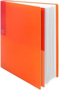 Kokuyo 40-Pocket Binder with Plastic Sleeves (Orange), A4 Art Portfolio Folder with Clear Sheet Protectors. 80 Pages of Presentation Display Book. Japan Import (CTRA-C40YR) by KokuyoUS