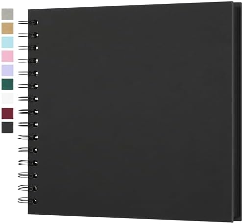 Scrapbook Album 8x8in, Acid-Free Kraft Paper 20 Sheets 40 Pages by Yopih