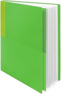 Kokuyo 40-Pocket Binder with Plastic Sleeves (Light Green), A4 Art Portfolio Folder with Clear Sheet Protectors. 80 Pages of Presentation Display Book. Japan Import (CTRA-C40LG) by KokuyoUS