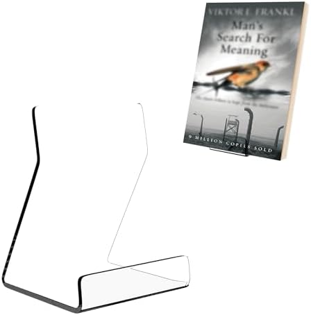 Boloyo Acylic Upright Display Stand, 10PC 4 Inch Clear Display Holder Easel Base Picture Frame for Home Office School Store to Display Book, Vinyl Record, Album, LP Cover, Artworks, CDs by BoloyoAcrylicDisplayEasel