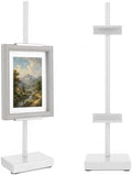 18” Steel Adjustable Tabletop Easel Stand,Picture Frame Holder for Display,Decorative Stands for Photos,Plates,Painting,Artwork,Poster,Books (White, 18 in) by Donghome-decorateyourhome