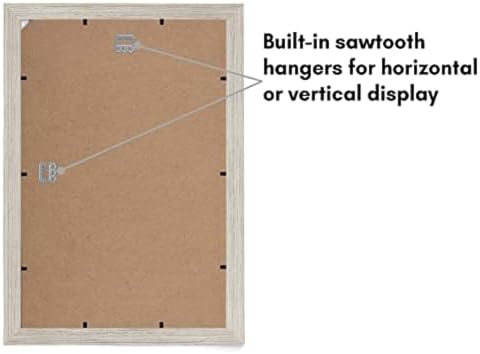 Americanflat 11x17 Picture Frame with Shatter-Resistant Glass - Signature Collection - Gallery-Style Frames Made of Engineered Wood - Photo Frame for Wall Display - Driftwood - Image 5