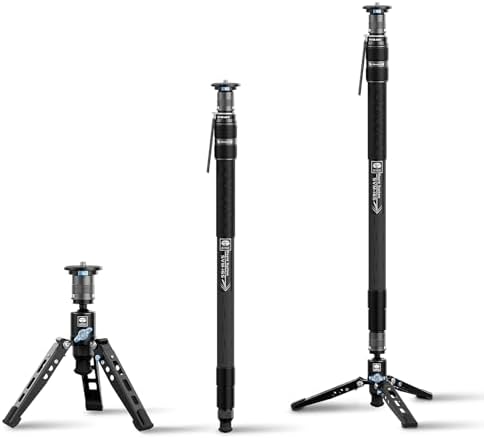 SIRUI SVM-165 Carbon Fiber Rapid Monopod, One-Step Height Adjust, 65" by SIRUI