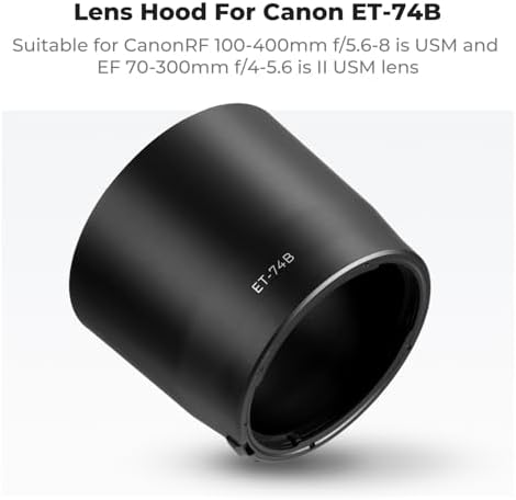 K&F CONCEPT Lens Hood Replace of ET-74B Hood Fits 67mm Filters & Lens Caps - Image 3