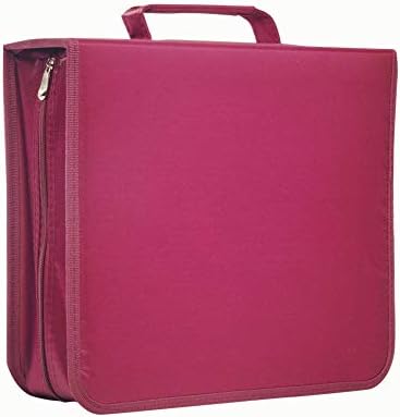 256 Capacity CD/DVD case Wallet, Storage,Holder,Booklet （Rose） by Rekukos