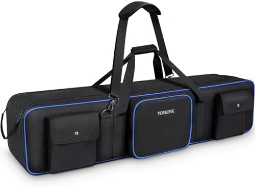YOREPEK 50.5" Heavy Tripod Carrying Case Bag with 2 Padding Protective Pads by YOREPEK