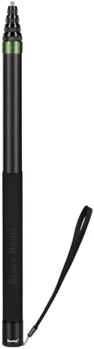 17-118"/3.0m Carbon Fiber Invisible Selfie Stick 9.8ft Extended Super Long Pole for Insta360 X5/X4 Insta 360 X3 ONE X2, ONE R, ONE X, ONE GO 3S 3 2 Gopro Max Action Camera Accessories by SALYMECONY