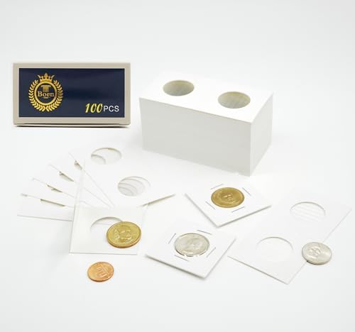 Boen 26.5mm Coin Flips 300Pcs 2x2 Cardboard Holders for Quarter - Image 4