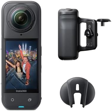 Insta360 X5 Photography Grip Bundle- Waterproof 8K 360 Camera, Leading Low Light, Invisible Selfie Stick Effect, Rugged and Replaceable Lens, 3-Hour Battery, Built-in Wind Guard, Stabilization by Unknown