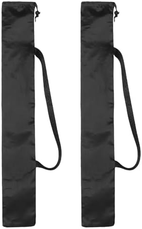 PATIKIL 29 x 4 Inch Tripod Carrying Case, 2 Pack Camera Tripod Carrying Bags Oxford Cloth Padded Bag for Camera Gear Mic Light Stand Sheet Music Photography Accessories, Black by PATIKIL