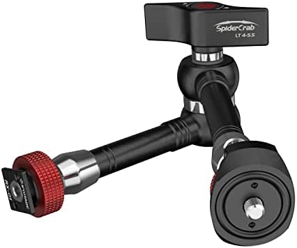 IFOOTAGE Magic Arm Clamp Adjustable Friction Power Articulating Magic Arm with 1/4" Thread Screw and Cold Shoe Mount for DSLR Camera Rig/Monitor/LED Lights (9.5Inc) by IFOOTAGE