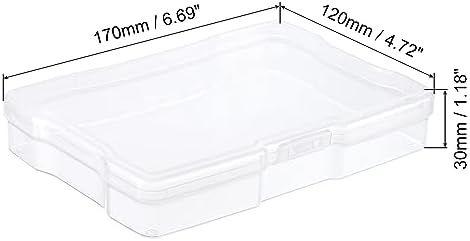 PATIKIL 4"x6" Photo Storage Box 2Pack Picture Organizer Cases Clear - Image 2