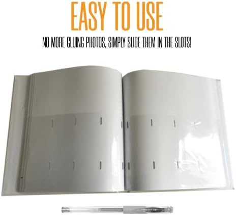2x6 Strip Album, White Cover White Pages, 2 Gel Pens, 20pk - Image 6