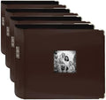 Pioneer 3-Ring Sewn Leatherette Album 12"X12" - Brown (Pack of 4) by PioneerPhotoAlbums