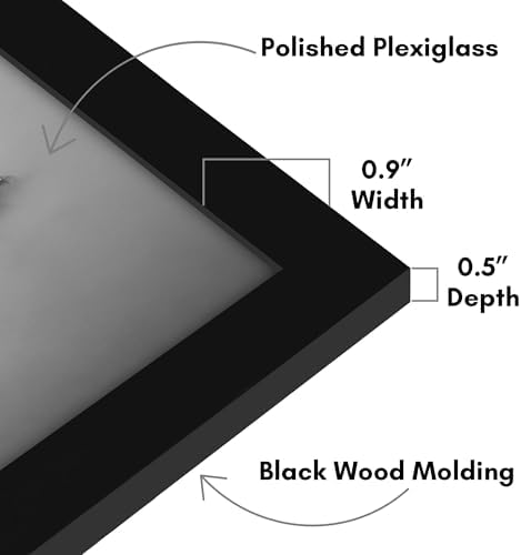 Americanflat 13x18 Poster Frame - Engineered Wood - Black - Image 3