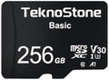 256GB Basic MicroSDXC TF Memory Card with Adapter 1 Pack by Teknostone