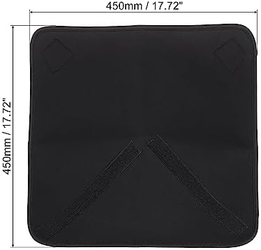 PATIKIL Camera Protective Wrap, 18"x18" Lens Wrap Cloth with Thick Protective Neoprene, Lens Pouch Bag with Hook and Loop for Lens, SLR, Black Purple - Image 2