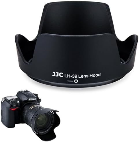 JJC HB-39 Lens Hood Reversible Lens Shade Cover for Nikon AF-S DX NIKKOR 16-85mm f/3.5-5.6G ED VR and AF-S DX NIKKOR 18-300mm f/3.5-6.3G ED VR Lens, Replace Nikon HB-39 Hood by JJC