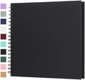 Scrapbook Album 10x10 Inches 40 Pages Hardcover Kraft Paper Black by Bonyomor