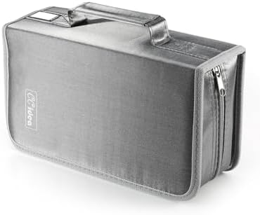CCidea CD Case DVD Storage Holder, 128 Capacity DVD Cases Organizer CD Plastic Protective Carrying Binder,Portable Cd Wallet for Home Travel (Gray) - Image 5