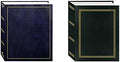 Pioneer Photo Albums Magnetic Self-Stick 3-Ring Photo Album 100 Pages (50 Sheets), Navy Blue and Pioneer Photo Albums A4-100 Black Photo Album, 100 Pockets 4"x6" by PioneerPhotoAlbums