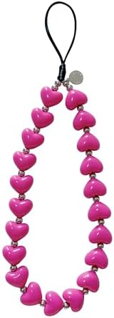 Drawwind Phone Charm Strap Cute Wrist Straps Cell Phone Charm String Y2K Aesthetic Lanyard Wristlet Chain for Case Camera AirPods Bags Keychains (Love Hearts) by Drawwind