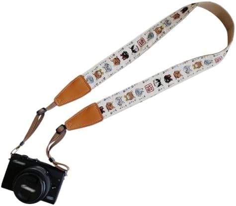 UNIKSTRAP Original Design Japanese Kawaii & Cozy Style Cute Cartoon Cat Adjustable Camera Strap, Neck Shoulder Belt Fit for Canon Nikon Sony Olympus Mirrorless & DSLR Camera etc. by Unknown